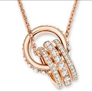 Swarovski Interlocking Hoops Necklace